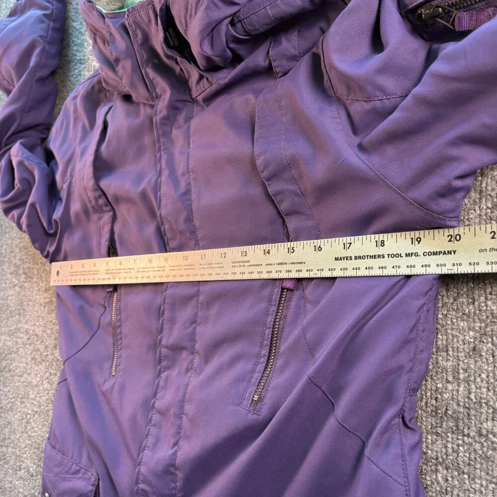 Burton The White Collection Women's Ski Parka Jacket Purple Full Zip Size Medium - Picture 9 of 11